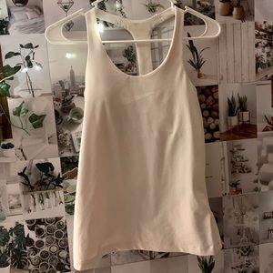 white nike dri-fit tank !!